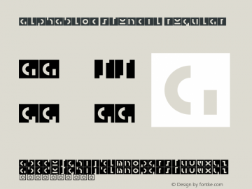 AlphaBloc Stencil Regular 001.000 Font Sample