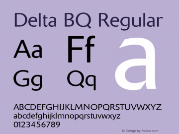 Delta BQ Regular Version 001.000图片样张