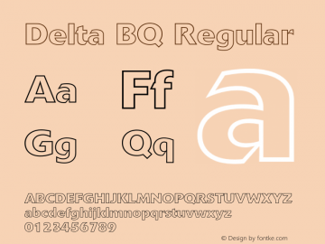 Delta BQ Regular 001.000图片样张