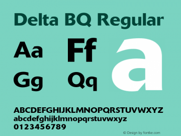 Delta BQ Regular 001.000图片样张