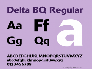 Delta BQ Regular Version 001.000图片样张