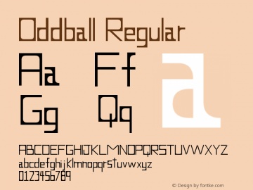 Oddball Regular Version 1.00图片样张