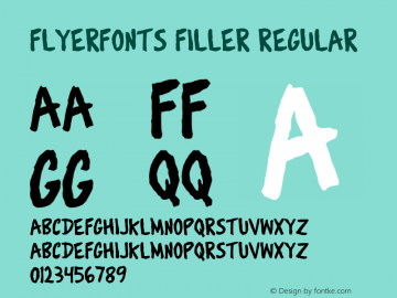 Flyerfonts Filler Regular 001.000 Font Sample