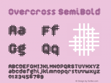 Overcross SemiBold version 1.00 Font Sample