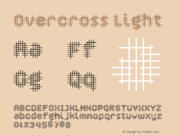 Overcross Light version 1.00 Font Sample