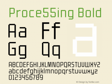 Proce55ing Bold Version 1.00图片样张