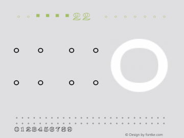 FC数字書体22 Regular Version 001.20图片样张