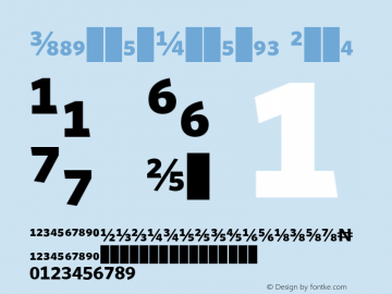 WhitneyNumeric Bold 001.000图片样张