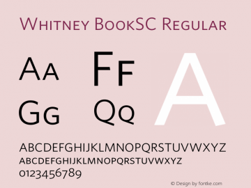 Whitney BookSC Regular 001.000图片样张