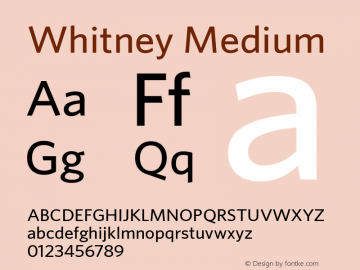 Whitney Medium 001.000图片样张