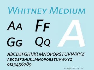 Whitney Medium 001.000图片样张