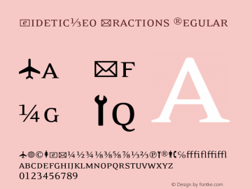 EideticNeo Fractions Regular 001.000图片样张