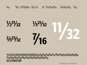 PoynterAgate CompFracTwo Regular 001.000 Font Sample