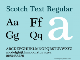 Scotch Text Regular 001.000图片样张