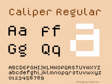 Caliper Regular version 1.00图片样张