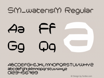 SM_waterisM Regular Version 1.000 2004 initial release图片样张