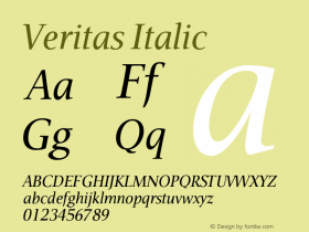 Veritas Italic 001.000图片样张