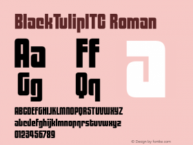 BlackTulipITC Roman Version 1.00 Font Sample