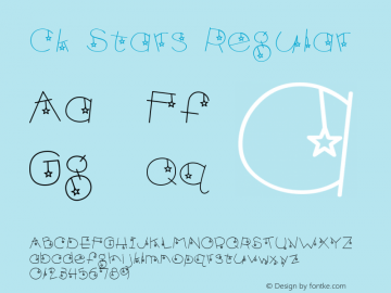 Ck Stars Regular 5/24/2000 Font Sample
