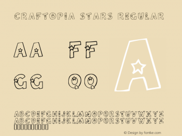 Craftopia Stars Regular Macromedia Fontographer 4.1 7/15/00图片样张