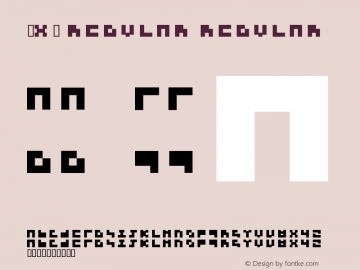 3x3 regular Regular Version 1.000;PS 001.000;hotconv 1.0.38 Font Sample