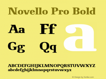 Novello Pro Bold Version 1.002 2006图片样张