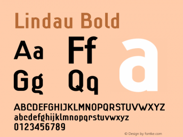 Lindau Bold Version 001.001图片样张