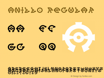 Anillo Regular 001.000 Font Sample