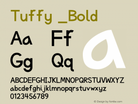 Tuffy _Bold Version 001.000 Font Sample