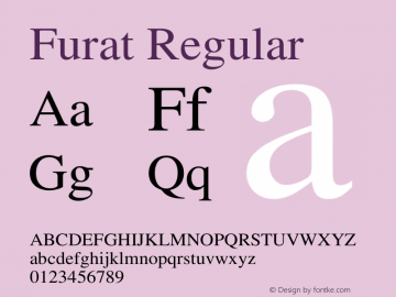 Furat Regular AGA v1.00 1995图片样张