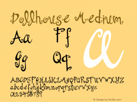 Dollhouse Medium Version 001.000 Font Sample