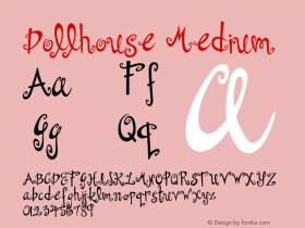 Dollhouse Medium Version 001.000 Font Sample