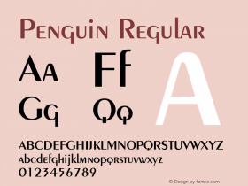 Penguin Regular v1.0c Font Sample