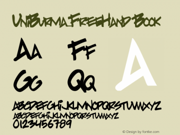 UniBurma_FreeHand Book 2.0图片样张