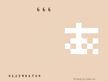 Font 666 Regular 1.0图片样张