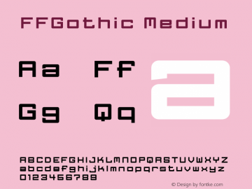 FFGothic Medium 001.000图片样张