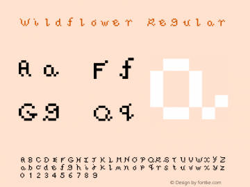 Wildflower Regular 1.0 Font Sample