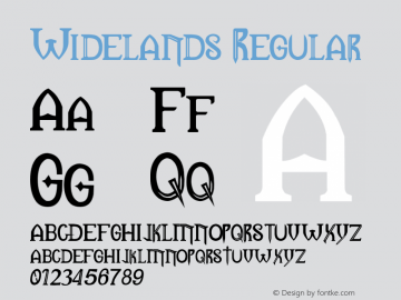 Widelands Regular 1.0.3.1 Font Sample