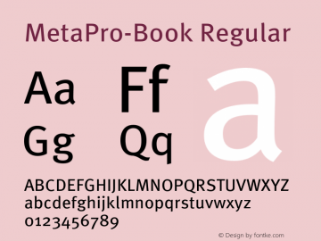 MetaPro-Book Regular Version 7.460;PS 7.046;hotconv 1.0.38图片样张