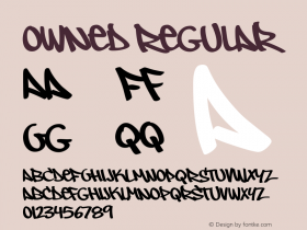 Owned Regular Version 1.100;PS 001.001;Core 1.0.38 Font Sample