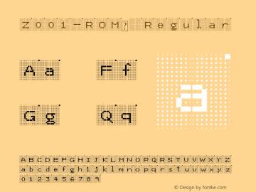 Z001-ROM™ Regular January 6th, 2008. Font Sample