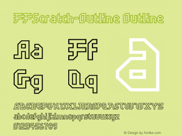 FFScratch-Outline Outline Version 001.001图片样张