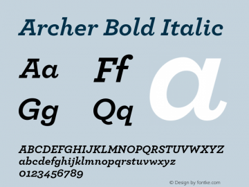 Archer Bold字体家族|Archer Bold-衬线体字体家