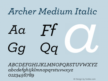 Archer Medium字体家族|Archer Medium-衬线体