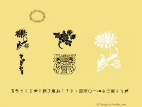 lpflowers Regular Version 1.00图片样张