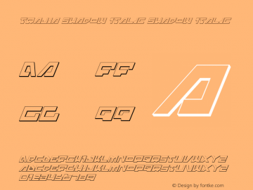 Trajia Shadow Italic Shadow Italic 1.0; 2008图片样张