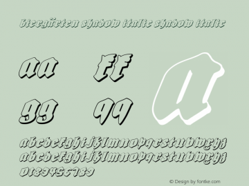 Biergärten Shadow Italic Shadow Italic 001.000图片样张