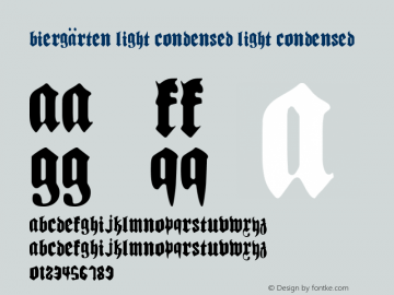 Biergärten Light Condensed Light Condensed 001.000图片样张