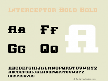 Interceptor Bold Bold 1图片样张