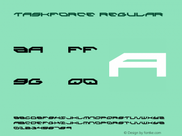 Taskforce Regular 001.000 Font Sample